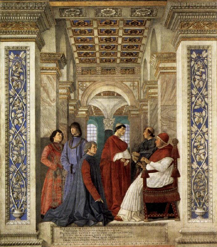 Melozzo da Forli Sixtus IV Founding the Vatican Library France oil painting art